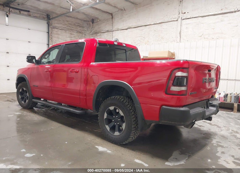 2019 RAM 1500 REBEL 4X4 5'7 BOX VIN: 1C6SRFLT7KN680922