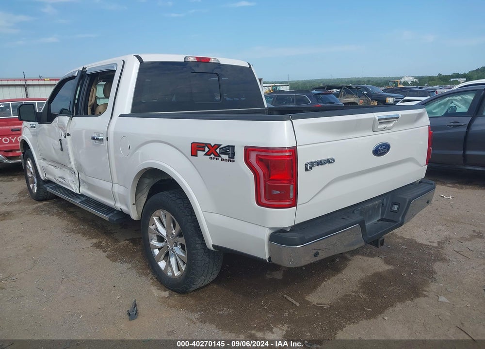 2015 FORD F-150 LARIAT VIN: 1FTEW1EP8FKE72573
