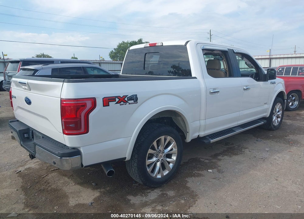 2015 FORD F-150 LARIAT VIN: 1FTEW1EP8FKE72573