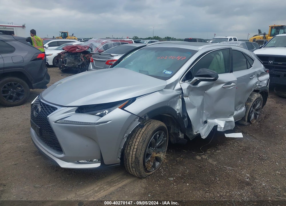 2017 LEXUS NX 200T F SPORT VIN: JTJYARBZ4H2080268