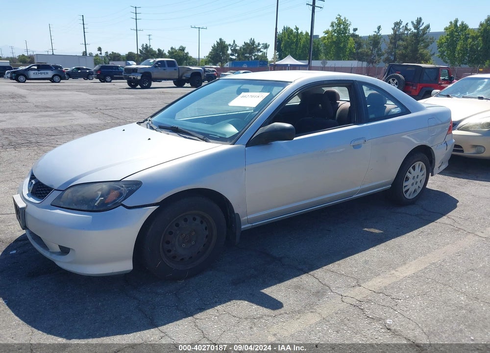 2005 HONDA CIVIC LX VIN: 1HGEM22575L033292