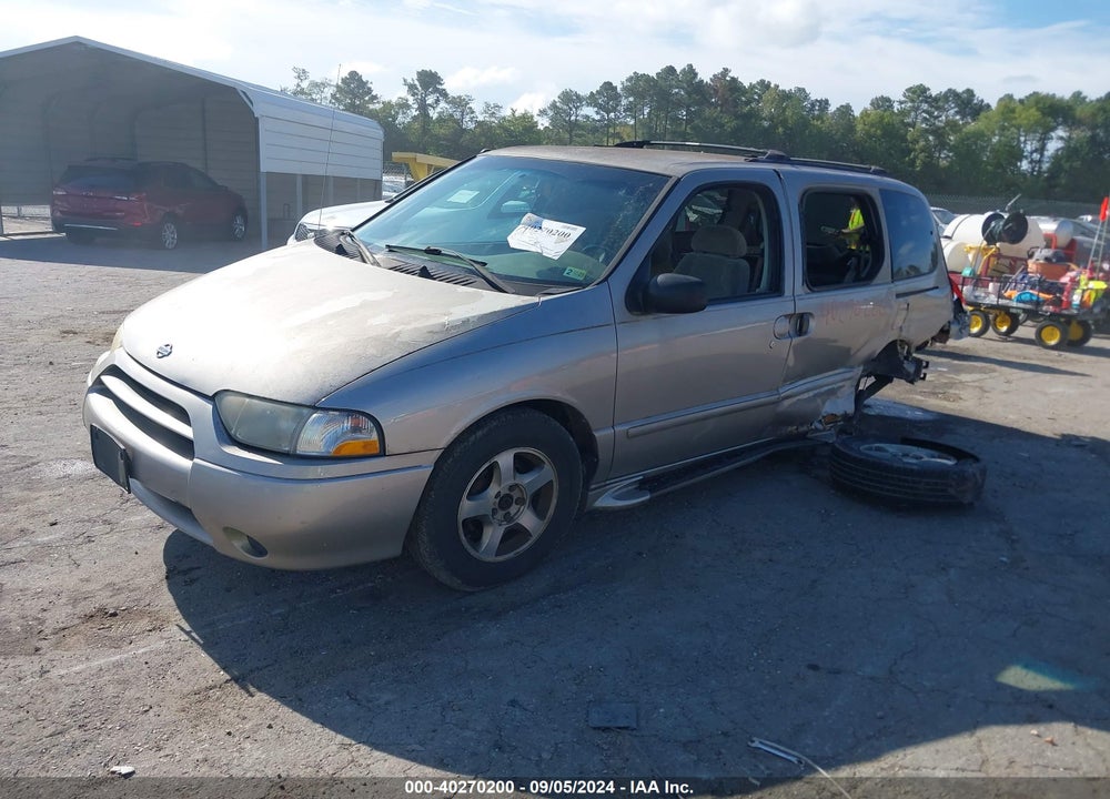 2001 NISSAN QUEST GXE VIN: 4N2ZN15T21D801814