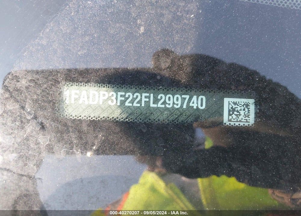 2015 FORD FOCUS SE VIN: 1FADP3F22FL299740