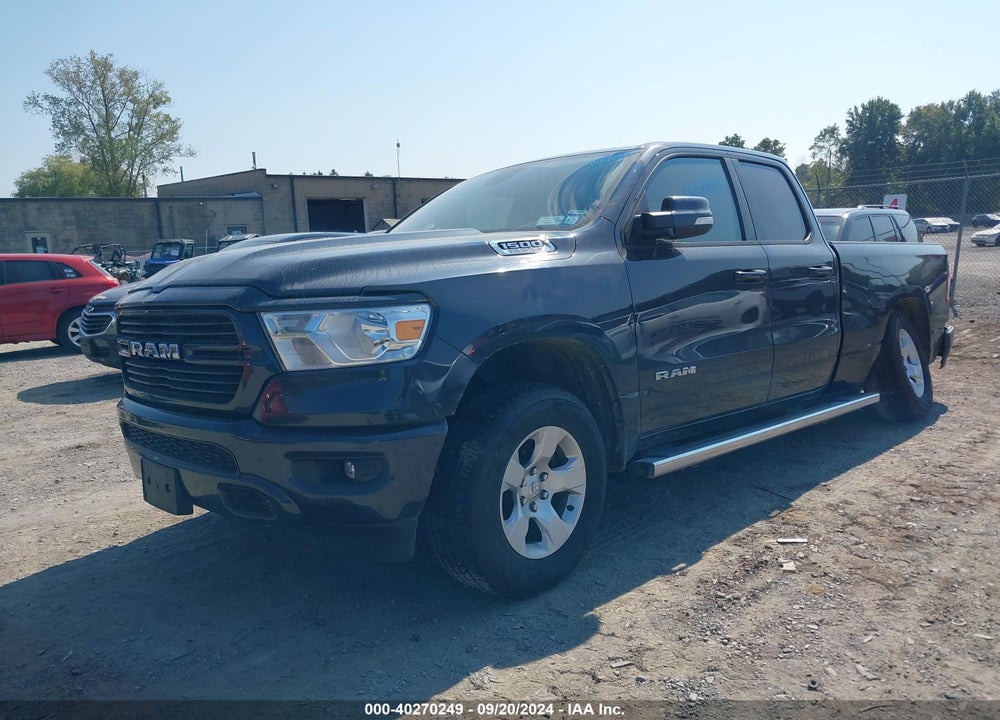 2021 RAM 1500 BIG HORN QUAD CAB 4X4 6'4 BOX VIN: 1C6SRFBT8MN721059