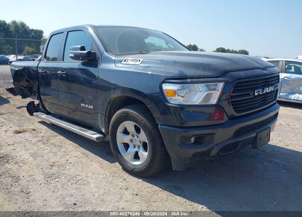 2021 RAM 1500 BIG HORN QUAD CAB 4X4 6'4 BOX VIN: 1C6SRFBT8MN721059