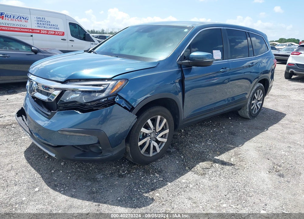 2021 HONDA PILOT 2WD EX VIN: 5FNYF5H3XMB004691