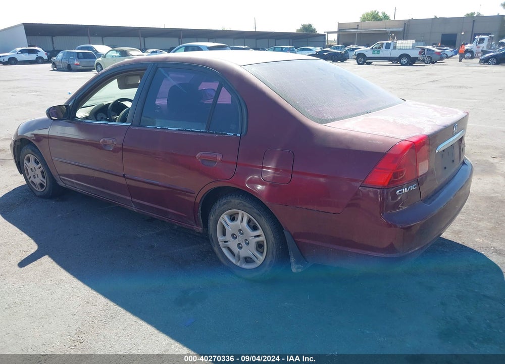 2002 HONDA CIVIC LX VIN: 2HGES15562H598119