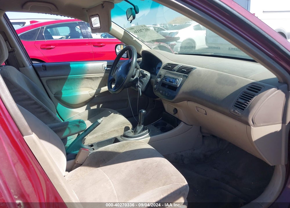 2002 HONDA CIVIC LX VIN: 2HGES15562H598119