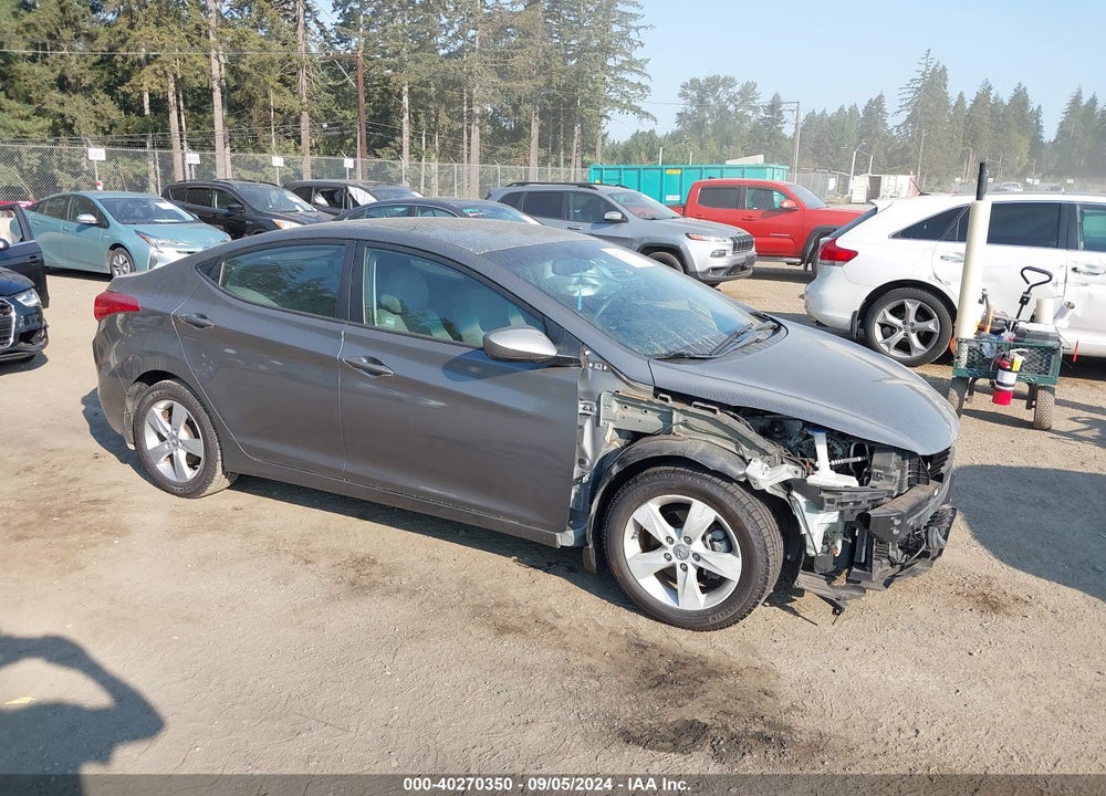 2013 HYUNDAI ELANTRA GLS VIN: 5NPDH4AE7DH255975