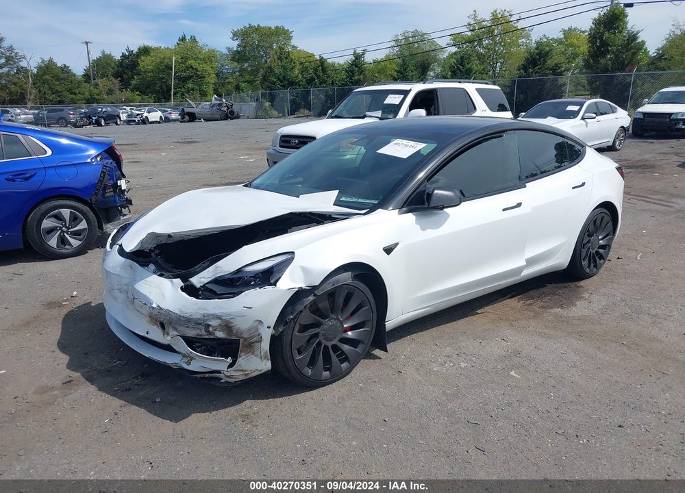 2022 TESLA MODEL 3 PERFORMANCE DUAL MOTOR ALL-WHEEL DRIVE VIN: 5YJ3E1EC3NF270243