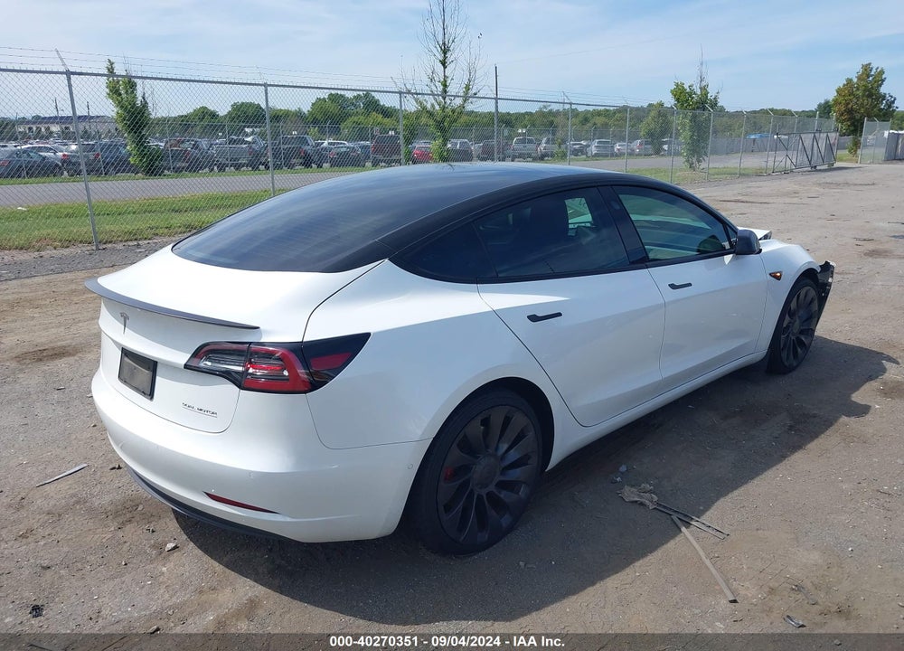 2022 TESLA MODEL 3 PERFORMANCE DUAL MOTOR ALL-WHEEL DRIVE VIN: 5YJ3E1EC3NF270243