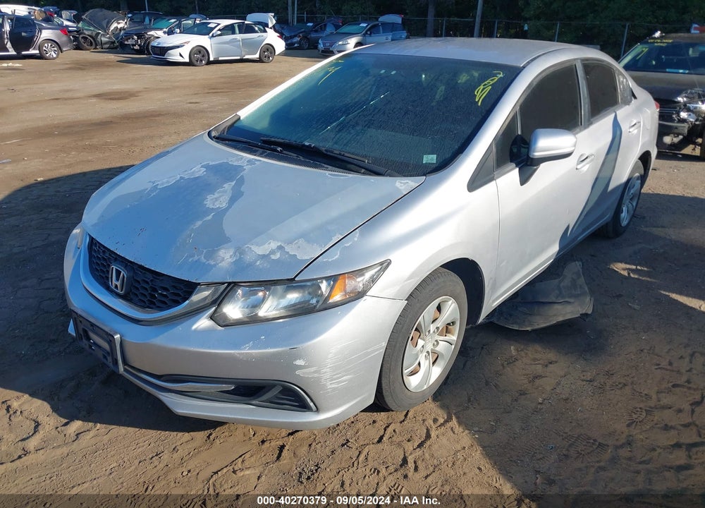 2014 HONDA CIVIC LX VIN: 19XFB2F5XEE265316