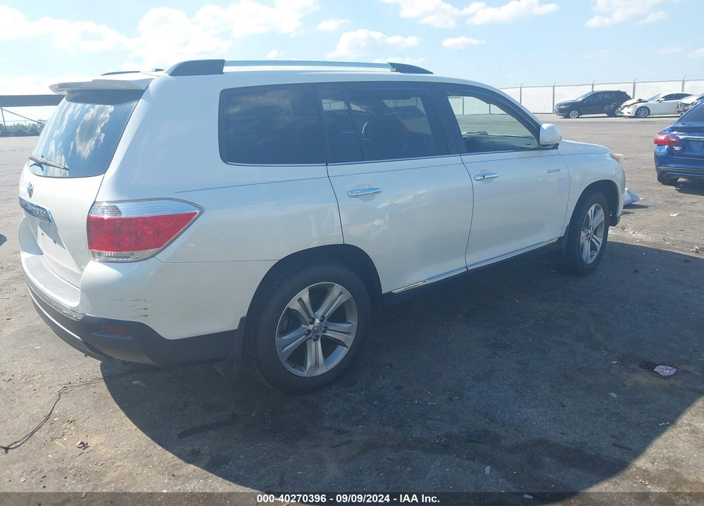 2011 TOYOTA HIGHLANDER LIMITED V6 VIN: 5TDYK3EH9BS048514