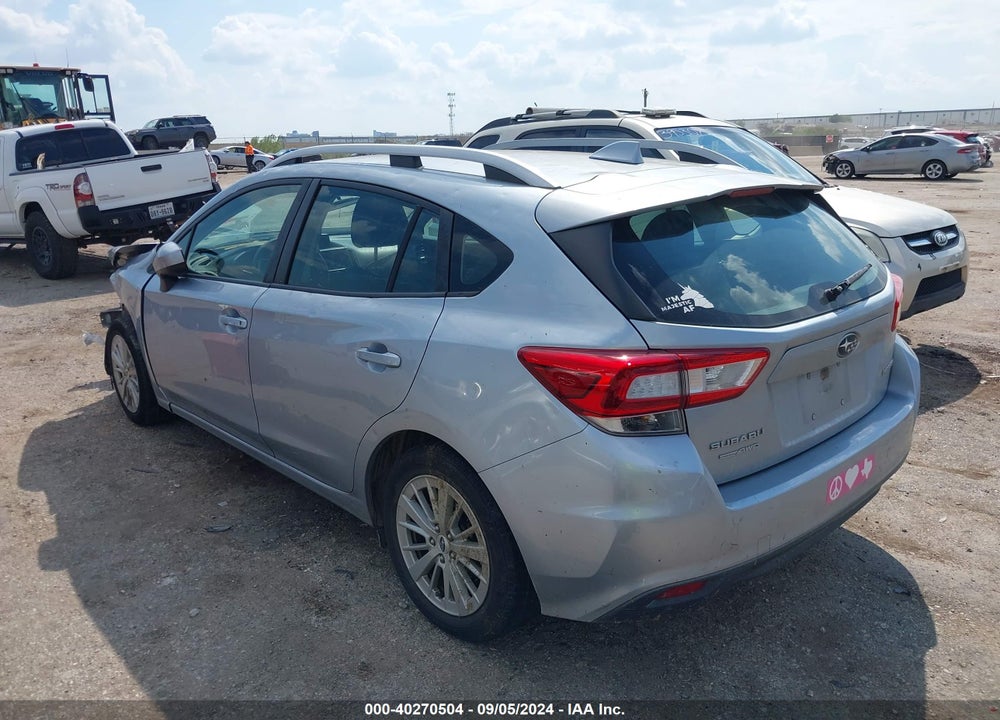 2018 SUBARU IMPREZA 2.0I PREMIUM VIN: 4S3GTAD6XJ3734106