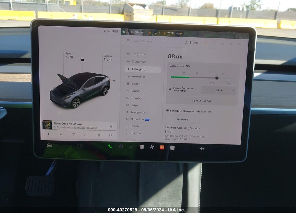 2021 TESLA MODEL Y LONG RANGE DUAL MOTOR ALL-WHEEL DRIVE VIN: 5YJYGDEE4MF159329