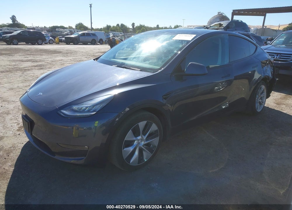 2021 TESLA MODEL Y LONG RANGE DUAL MOTOR ALL-WHEEL DRIVE VIN: 5YJYGDEE4MF159329