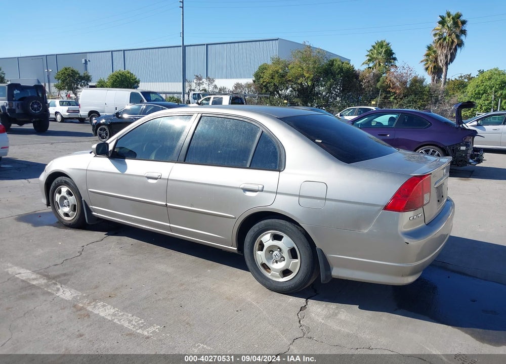 2005 HONDA CIVIC HYBRID VIN: JHMES96665S017816
