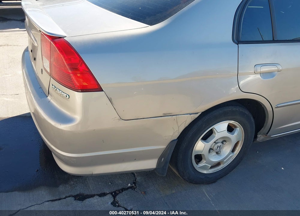2005 HONDA CIVIC HYBRID VIN: JHMES96665S017816