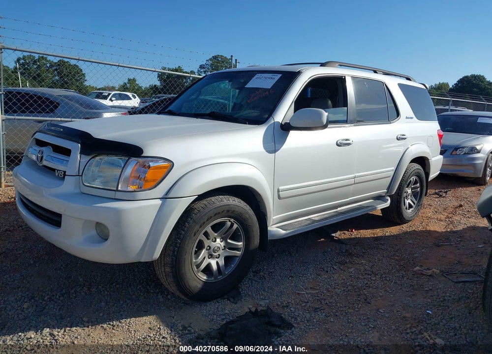 2005 TOYOTA SEQUOIA LIMITED V8 VIN: 5TDZT38A15S257587