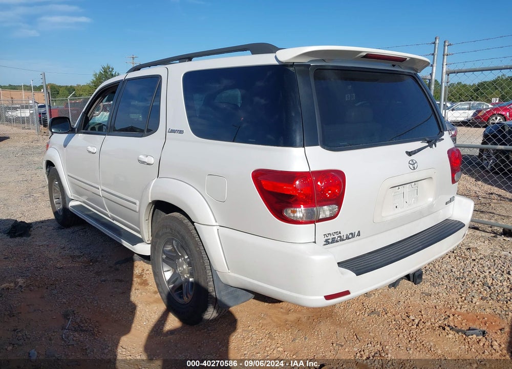2005 TOYOTA SEQUOIA LIMITED V8 VIN: 5TDZT38A15S257587