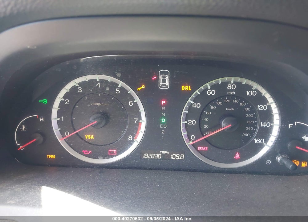 2009 HONDA ACCORD 2.4 EX VIN: 1HGCS12719A024890