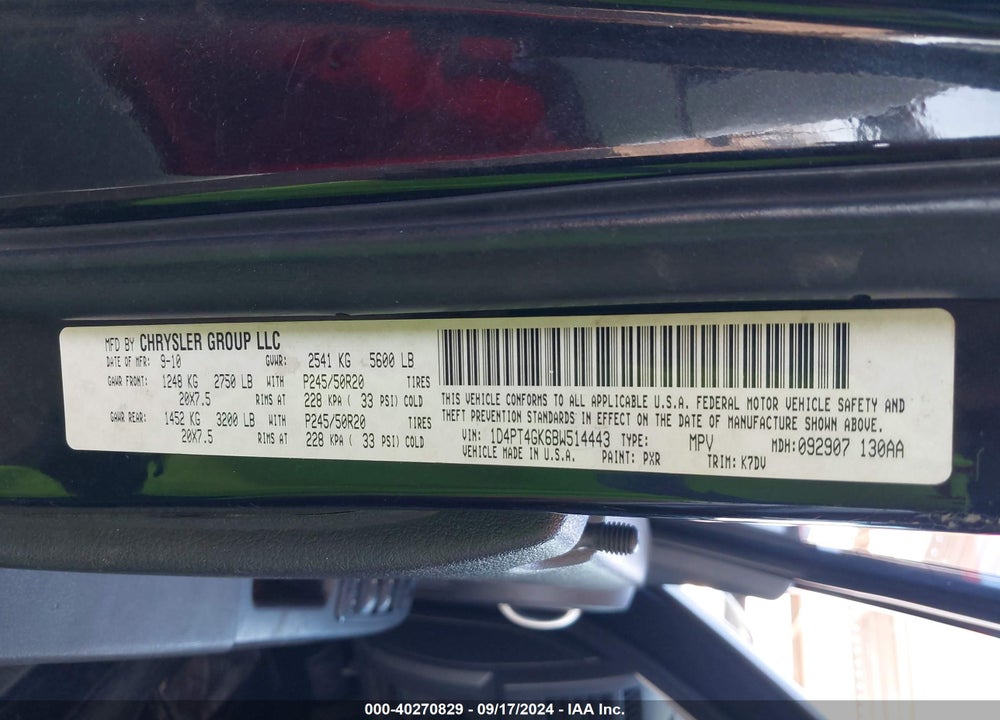 2011 DODGE NITRO HEAT VIN: 1D4PT4GK6BW514443