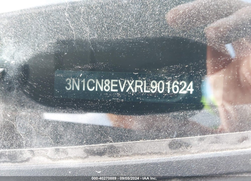 2024 NISSAN VERSA SV VIN: 3N1CN8EVXRL901624