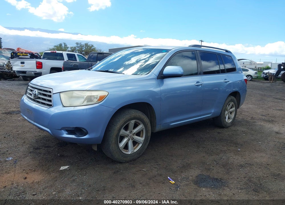 2010 TOYOTA HIGHLANDER BASE V6 VIN: JTEZK3EH7A2102303