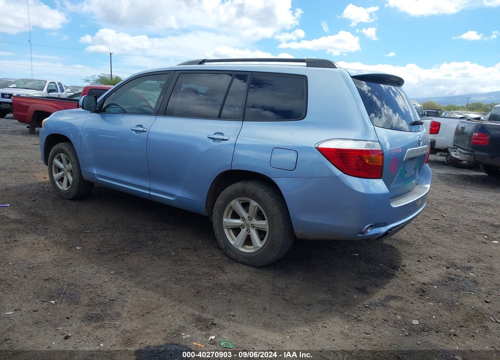 2010 TOYOTA HIGHLANDER BASE V6 VIN: JTEZK3EH7A2102303