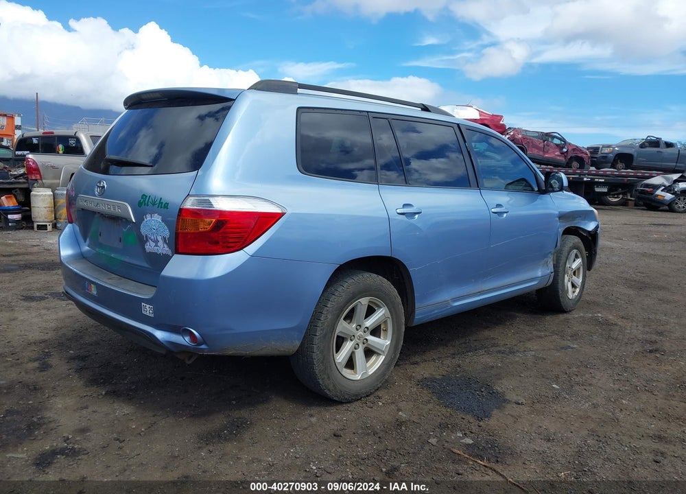 2010 TOYOTA HIGHLANDER BASE V6 VIN: JTEZK3EH7A2102303