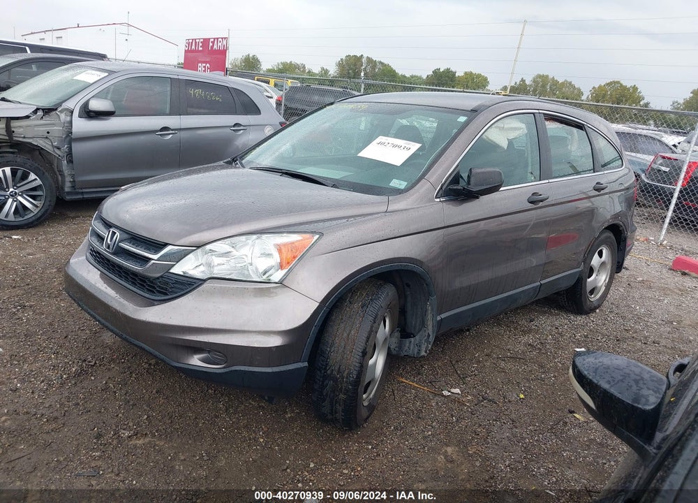 2010 HONDA CR-V LX VIN: 5J6RE4H37AL093351
