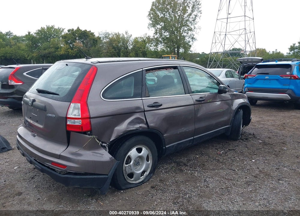2010 HONDA CR-V LX VIN: 5J6RE4H37AL093351