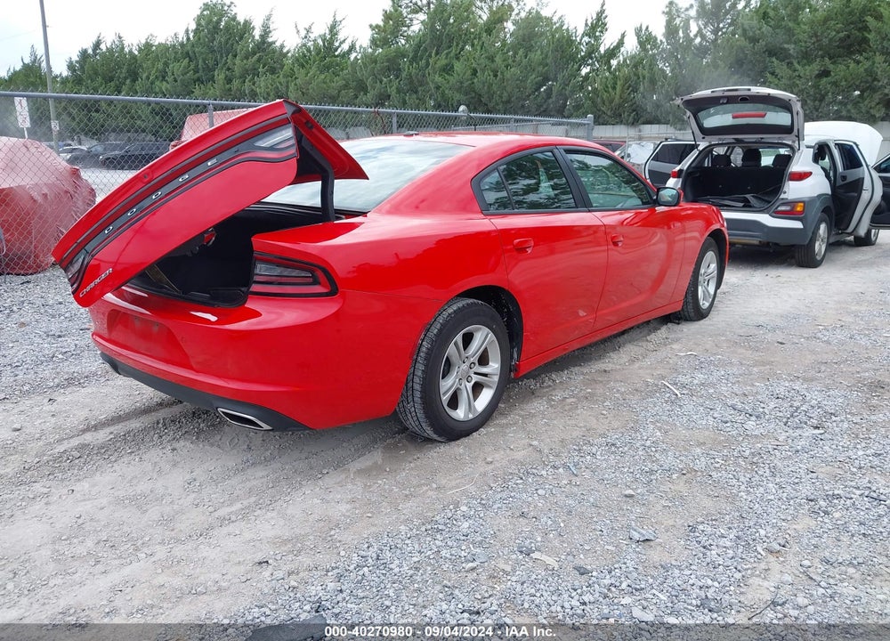 2022 DODGE CHARGER SXT RWD VIN: 2C3CDXBG0NH231167