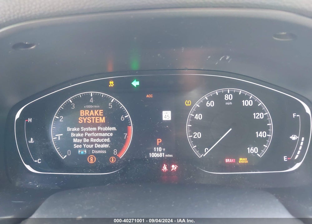 2019 HONDA ACCORD SPORT VIN: 1HGCV1F3XKA031485