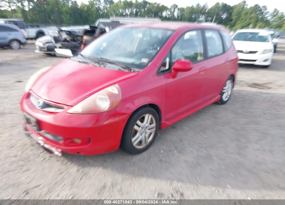 2007 HONDA FIT SPORT VIN: JHMGD38677S033751