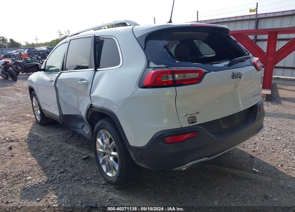 2016 JEEP CHEROKEE LIMITED VIN: 1C4PJMDSXGW286378