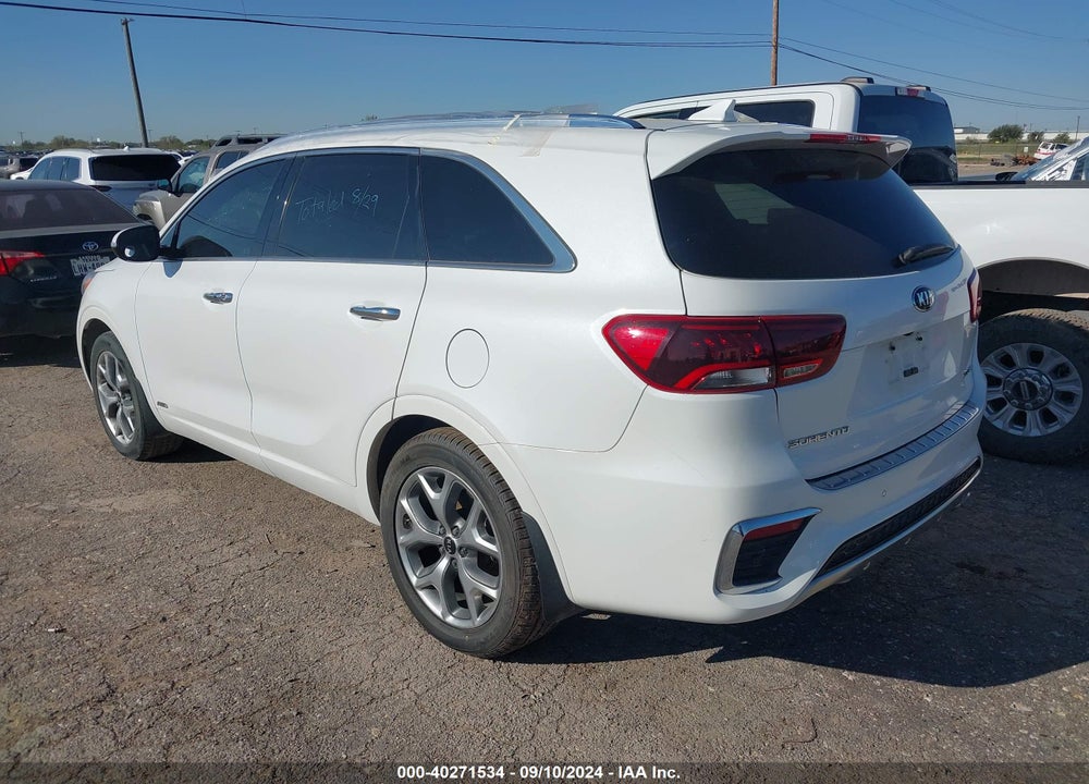 2019 KIA SORENTO 3.3L SX VIN: 5XYPKDA50KG524854