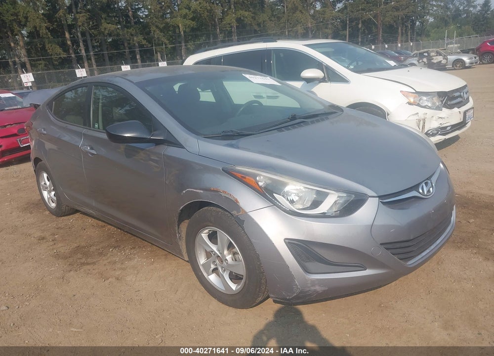 2014 HYUNDAI ELANTRA SE VIN: KMHDH4AE6EU155448