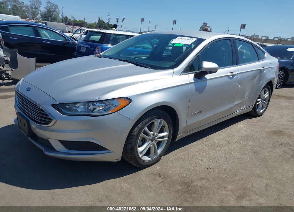 2018 FORD FUSION HYBRID S VIN: 3FA6P0UU6JR142346