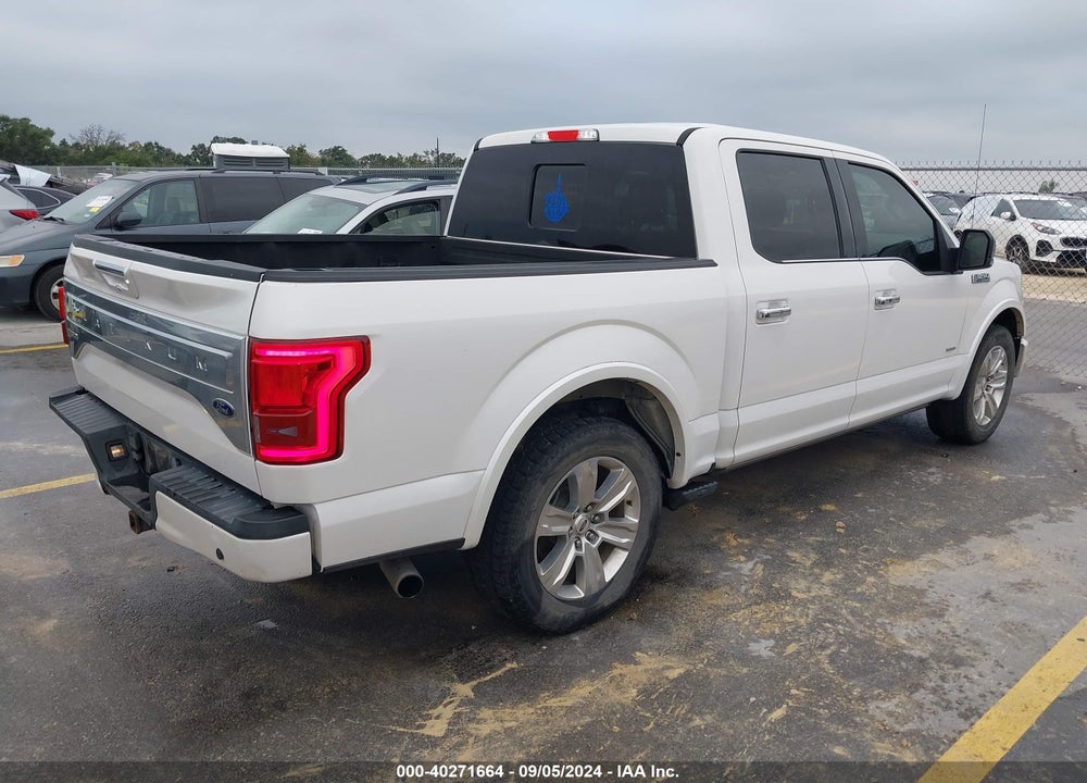 2015 FORD F-150 PLATINUM VIN: 1FTEW1CG3FFD07820