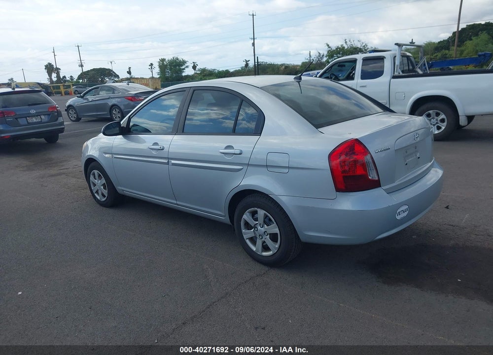 2007 HYUNDAI ACCENT GLS VIN: KMHCN46C37U137066