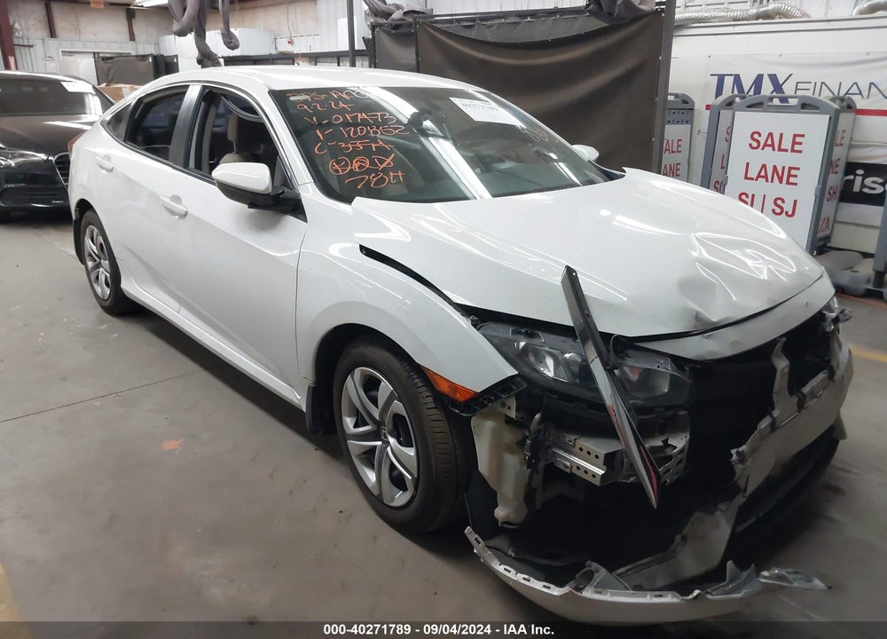 2018 HONDA CIVIC LX VIN: 19XFC2F54JE017473