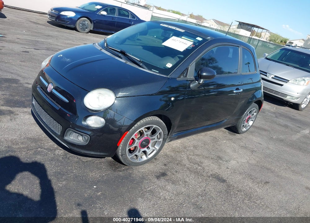2012 FIAT 500 SPORT VIN: 3C3CFFBR4CT348003