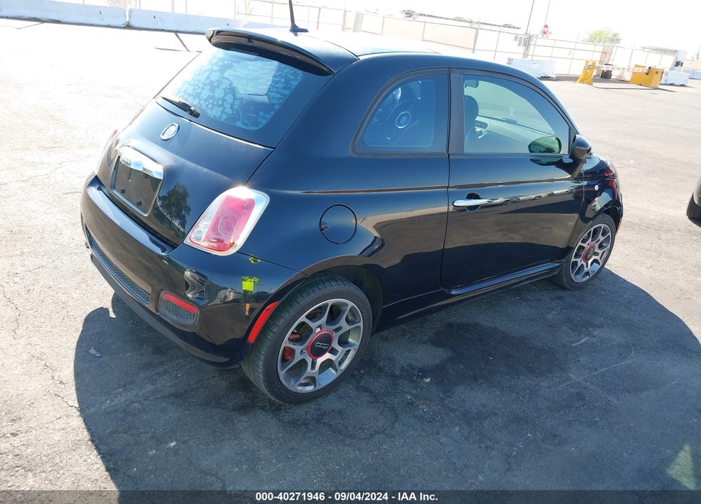 2012 FIAT 500 SPORT VIN: 3C3CFFBR4CT348003