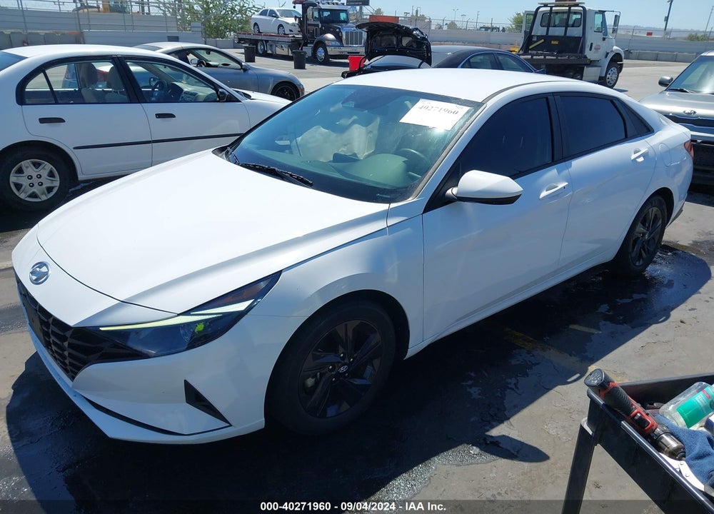 2021 HYUNDAI ELANTRA HYBRID BLUE VIN: KMHLM4AJ2MU008336