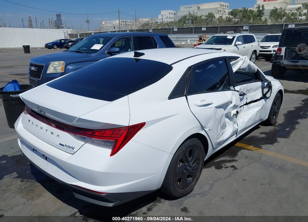 2021 HYUNDAI ELANTRA HYBRID BLUE VIN: KMHLM4AJ2MU008336