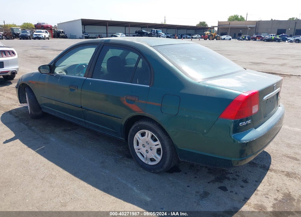 2001 HONDA CIVIC LX VIN: 1HGES16591L018992