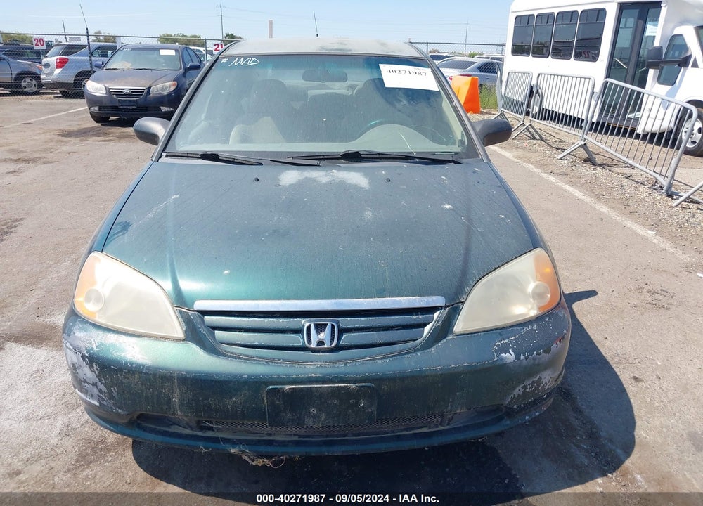 2001 HONDA CIVIC LX VIN: 1HGES16591L018992