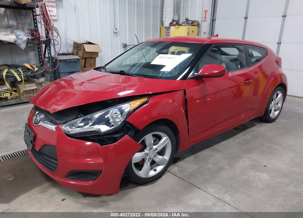 2012 HYUNDAI VELOSTER BASE W/GRAY VIN: KMHTC6ADXCU026302