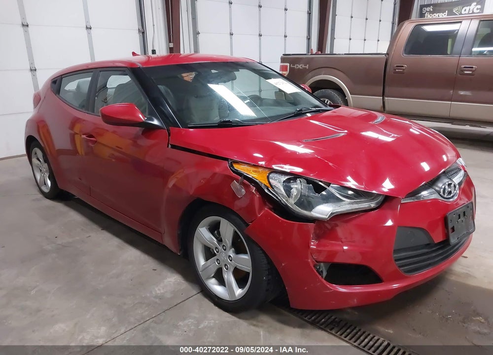 2012 HYUNDAI VELOSTER BASE W/GRAY VIN: KMHTC6ADXCU026302
